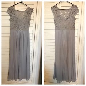 Adrianna Papell Lace Illusion Gown